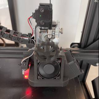 High-Tech 3D Printer with Fan and Light