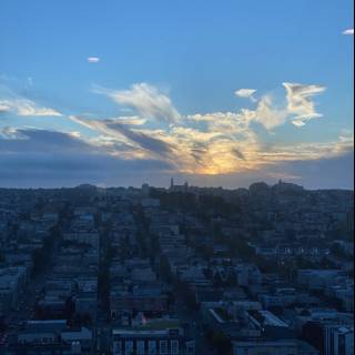 Golden Glow over the San Francisco Skyline
