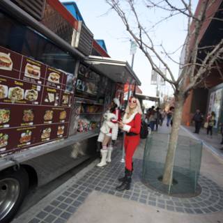 Santa Claus at the Food Truck