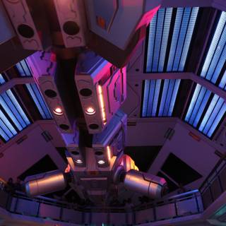 Inside the Light-filled Spaceship