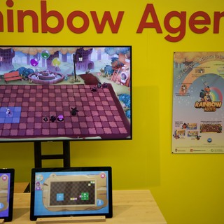 Rainbow Agents Educational Game Display at Interactive Learning Center