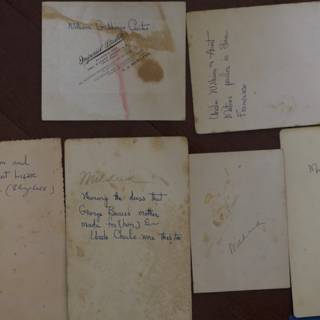Historical Handwritten Documents from the Bullock Curtis Family Album