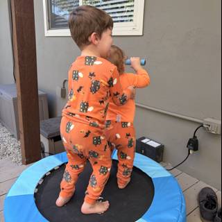 Trampoline Adventures in Pajamas