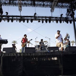 Music Band Takes Coachella Stage