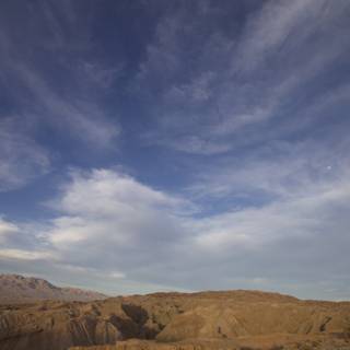 Majestic Mountains and Clouds Over Anza Borrego Desert