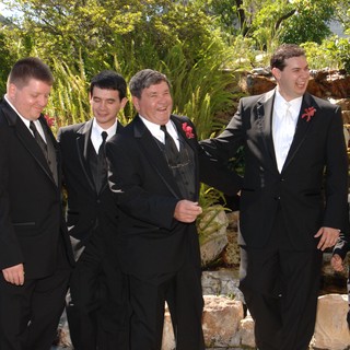 Groomsmen Share Laughter Before Wedding Ceremony