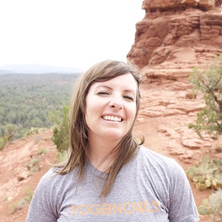 Smiling Hiker at Red Rock Overlook in Sedona