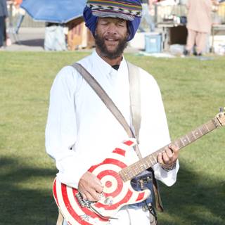 Turbaned Musician with an Electric Guitar
