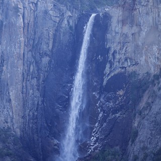 Upper Yosemite Fall Through Granite Cliffs