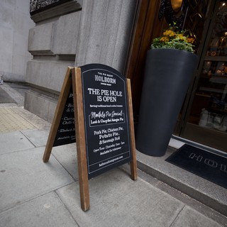 The Pie Hole Restaurant Entrance in London