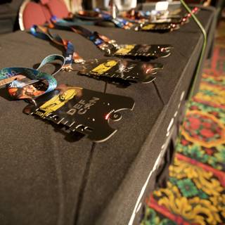 Collection of Lanyards at Defcon