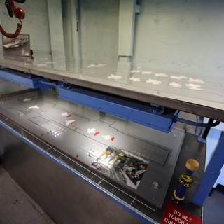 Aircraft Carrier Control Panel Behind Protective Plexiglass