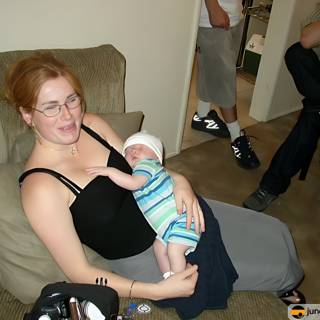 Mother and Child on the Couch