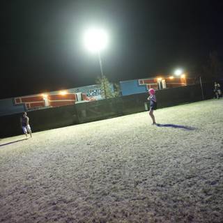 Nighttime Soccer Match Under the Stars