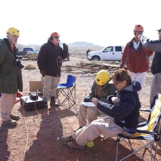 Mine Rescue Team in the Desert
