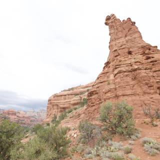 Towering Formation in the Desert