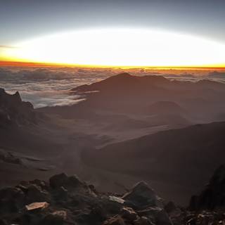 Majestic Sunrise over the Haleakalā Mountains