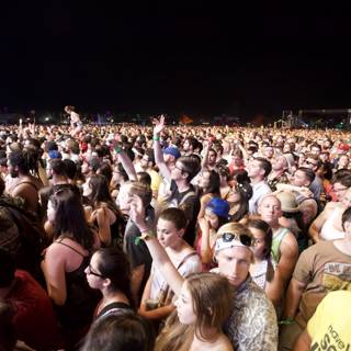 Coachella Crowd Enjoys Night Sky