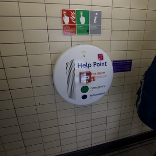 Help Point Emergency Station in London Underground