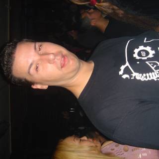 Rob G in Black Tee at the Club