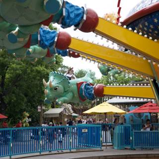 Vibrant Carousel Ride at Disneyworld Animal Kingdom