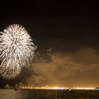 Spectacular Fireworks Reflection