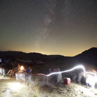 Desert Night Camping Under The Stars