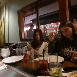 Friends Dining at Japanese Restaurant