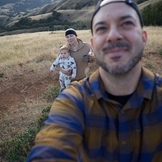 Family Selfie at Golden Hour on Mt. Diablo