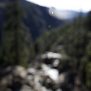 Mountain Stream Through Rocky Valley in Yosemite
