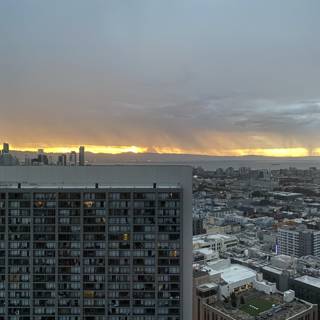 San Francisco Skyline at Sunset from James Jameson Tower