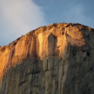 El Capitan Bathed in Golden Sunset Light
