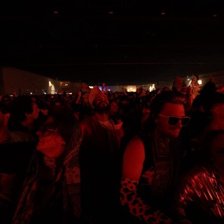 Crowd Surges Under Red Light at Wobbleland Festival