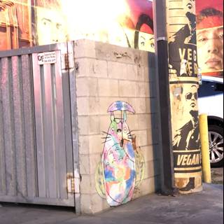 Colorful Mural Adorns City Wall