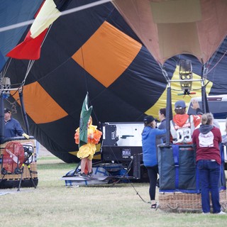 Hot Air Balloon Festival Inflation at Dawn