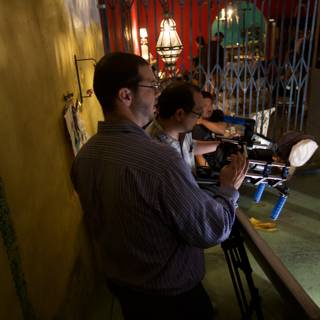 Filming Dave B in the Death Valley Restaurant