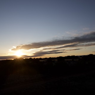 Dramatic Sunset Over Santa Fe Landscape