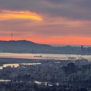 San Francisco Bay Area Sunset from Oakland Hills