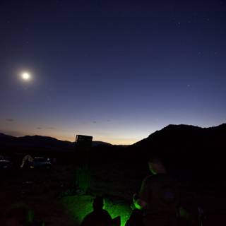 Night lights in the desert