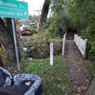 residential trail intersection