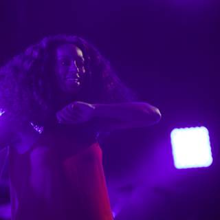 Solange Shines in Vibrant Red at FYF Festival