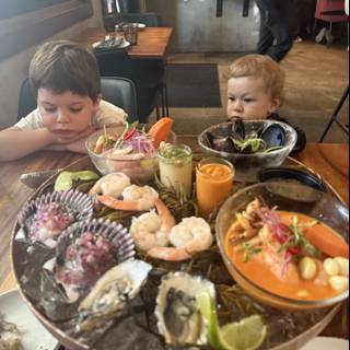 Curious Explorers at the Seafood Feast