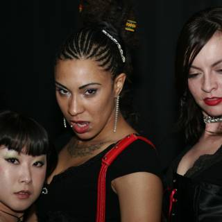Three Women Strike a Pose at Funktion Viram Night Club