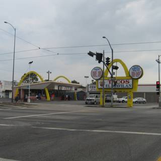 McDonald's Restaurant on a Busy Intersection