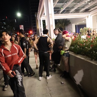 Late Night Queue Outside Wobbleland 2026 Festival