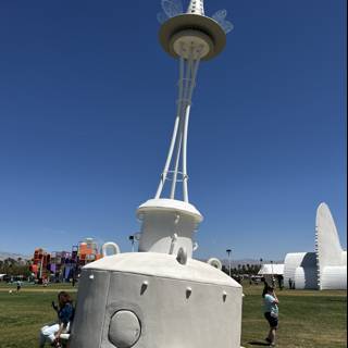 The White Antenna Sculpture at Empire Polo Club