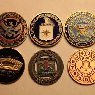 Military Badges on Display