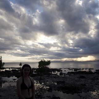 Dramatic Coastal Twilight Portrait in Fiji