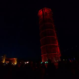 Red-Lit Tower