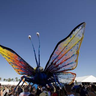Festival Flutter: Colorful Butterfly Sculpture Takes Flight